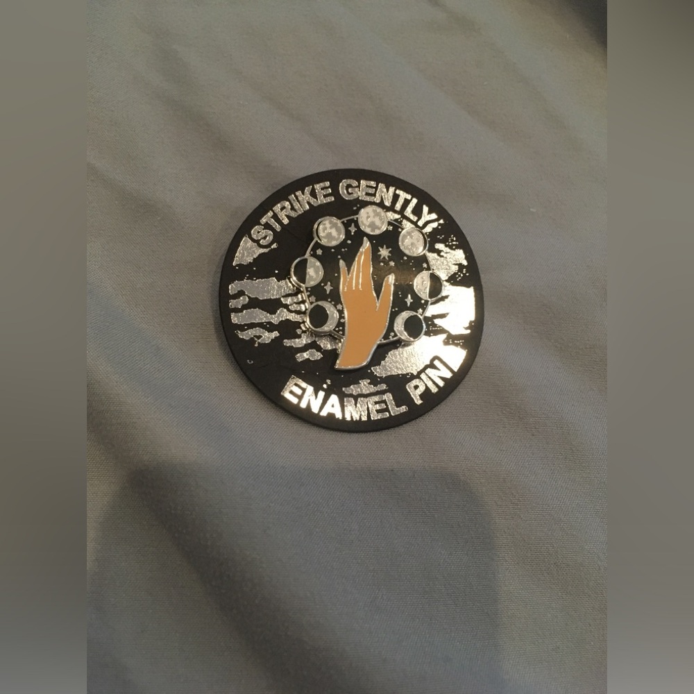 Strike Gently Moon Phases Pin